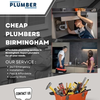 Find Cheap Plumbers in Birmingham. Advertising & Installations project by Emergency Plumber Birmingham - 04.24.2024