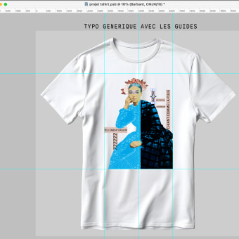 Projet de création d'un Tshirt - Boring. Un projet de Design graphique, Collage, Fabrication numérique et Impression textile de Corinne Plante - 25.04.2024