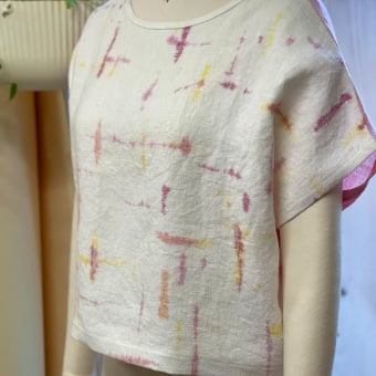Textile Ikat Effect Ein Projekt aus dem Bereich Textilfärbung von Kim Kenney - 05.08.2023