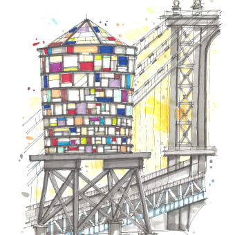 Stu King - My project for course: Expressive Architectural Sketching with Colored Markers. Esboçado, Desenho, Ilustração arquitetônica, Sketchbook e Ilustração com tinta projeto de Stuart King - 14.11.2023