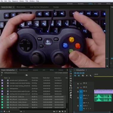 Cómo editar video utilizando un control de videojuegos