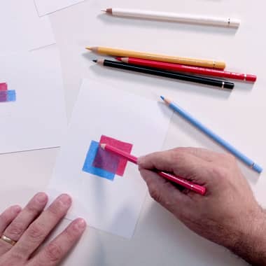 Cómo mezclar lápices de colores con técnica del bruñido