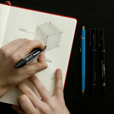 Tutorial Sketching: cómo representar textura de piedra con bolígrafo y marcador