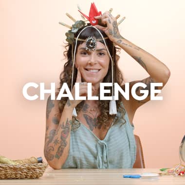 Domestika Challenge: Create a Carnival Tiara Using Unusual Objects