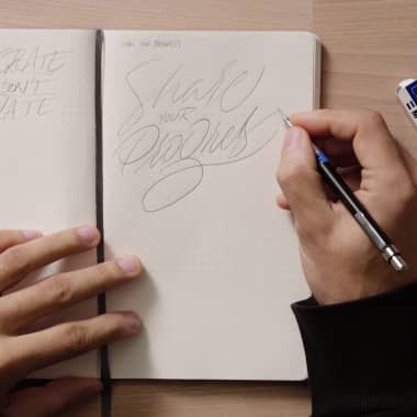Lettering Tutorial: How to Create an Idea Sketchbook
