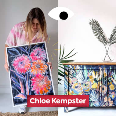  Mira a Chloe Kempster darle nueva vida a un mueble antiguo en este Diarios Domestika