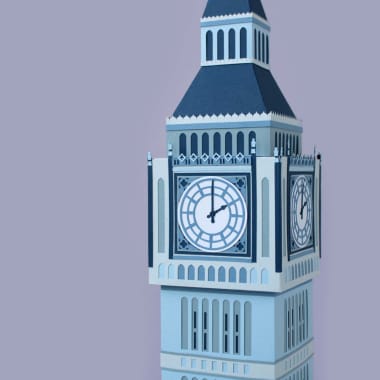 Free Template to Build Your Own Paper Model of Big Ben