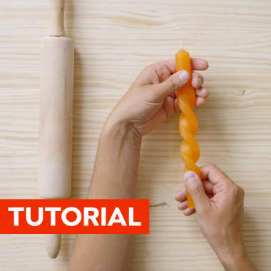DIY-Anleitung: Wie man eine Kerze mit Drehungen und Biegungen gestaltet