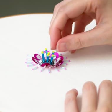 Embroidery Tutorial: How to Make A Floral Embellishment