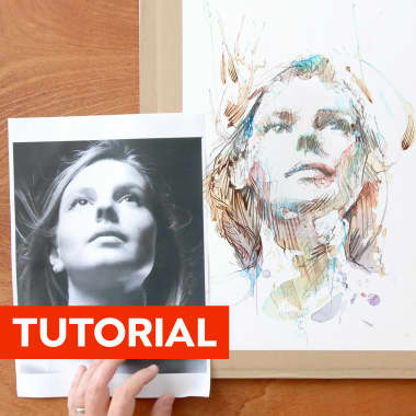 Anleitung zum Zeichnen: Wie man ein Porträt mit Bewegung erstellt