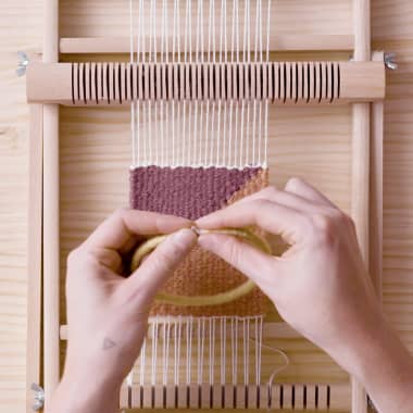 Weaving Tutorial: How to Make a Coaster On a Frame Loom