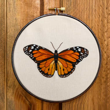 Descarga gratis un patrón de mariposa para bordar