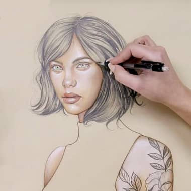 Descarga gratis una guía para pintar cabello en retratos femeninos