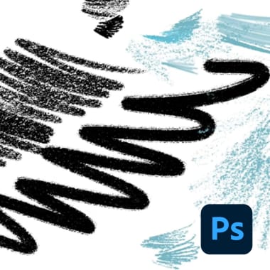 Descarga gratis estas brochas efecto grafito para Adobe Photoshop