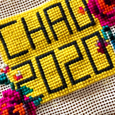 Free Download: Cross-Stitch Pattern to Say Goodbye to 2020