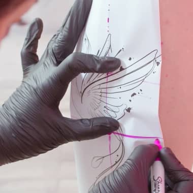 Tutorial tatuaje: trucos para poner una plantilla de tatuaje en acuarela