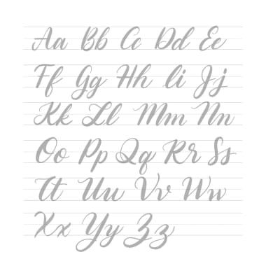 Descarga gratis: Ejercicios de lettering con el abecedario
