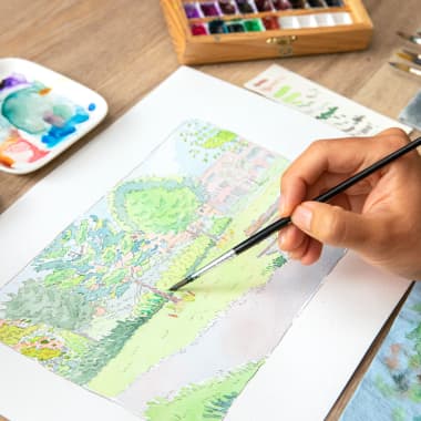 What should you consider when choosing your watercolor material?