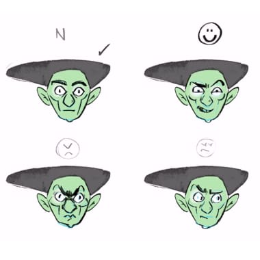 Tutorial Children's Illustration: 5 basic expressions for character design
