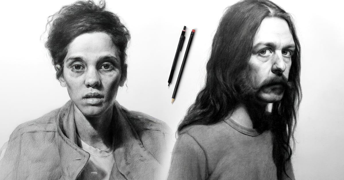 Realistic Portrait with Graphite Pencil