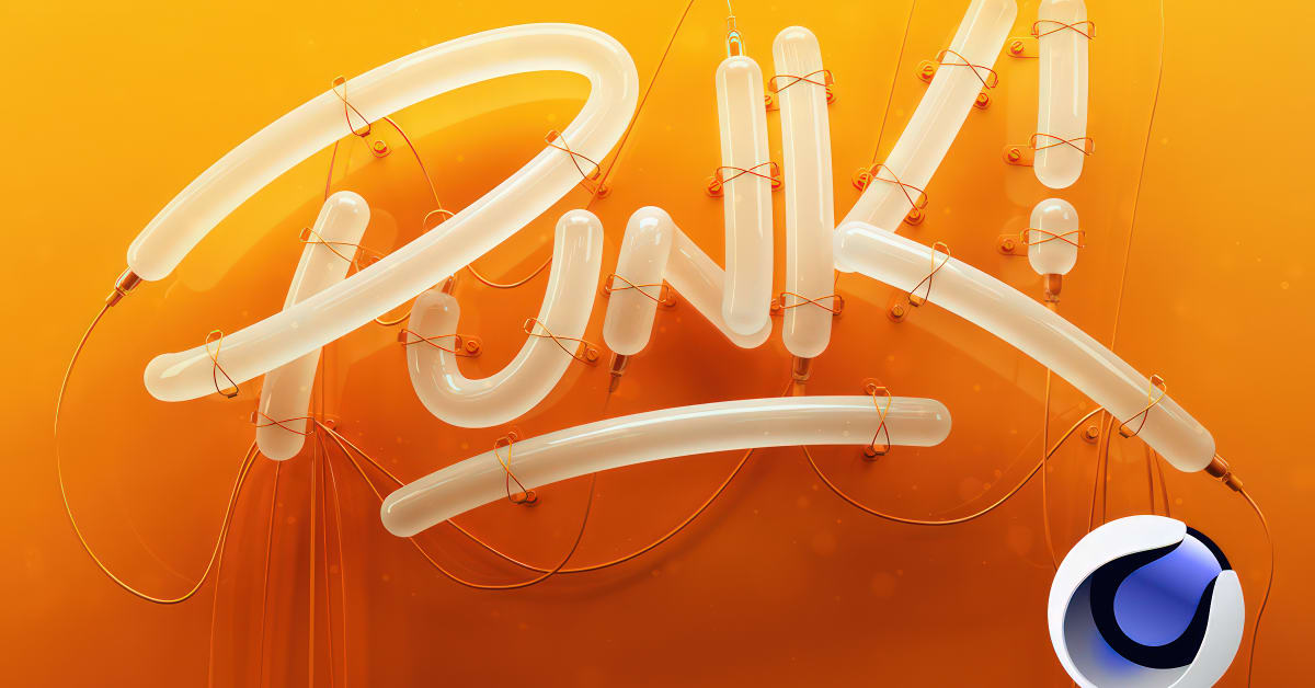 3D Lettering with Cinema 4D and Redshift