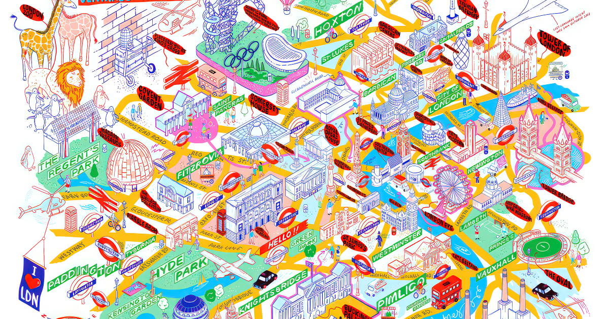 Isometric Map Illustration: Capture a City's Vibrancy