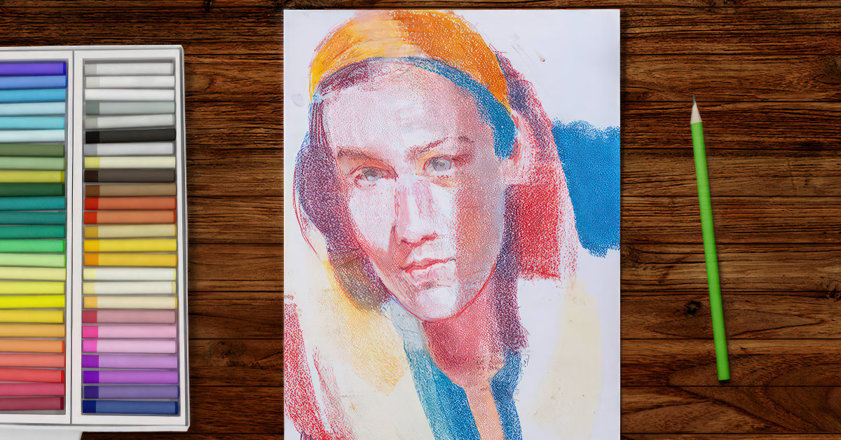 Expressive Portrait Drawing with Soft Pastels