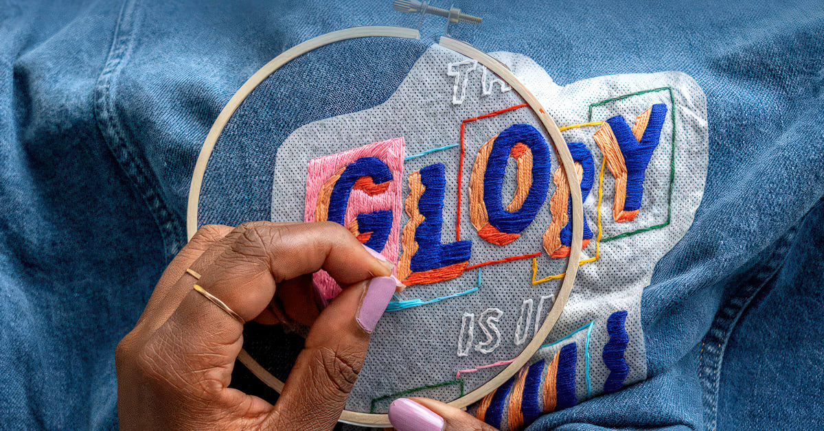 Embroidered Hand Lettering: Create Wearable Art