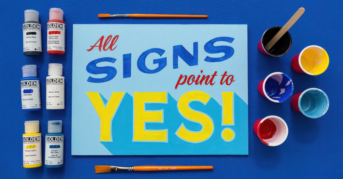Sign Creation with Hand-Painted Lettering