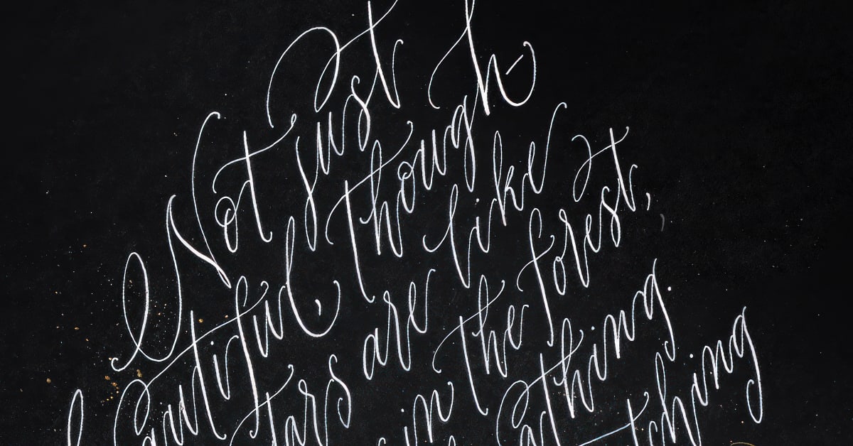 Modern Calligraphy: Creating Expressive Letterforms