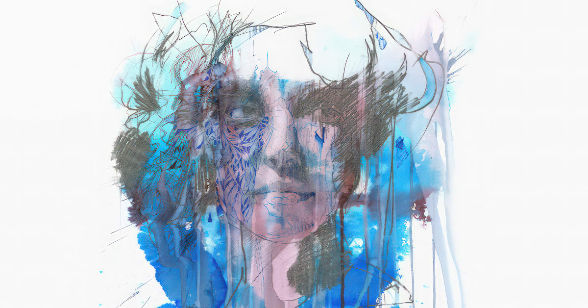 Experimental Portraiture with Ink, Tea and Alcohol