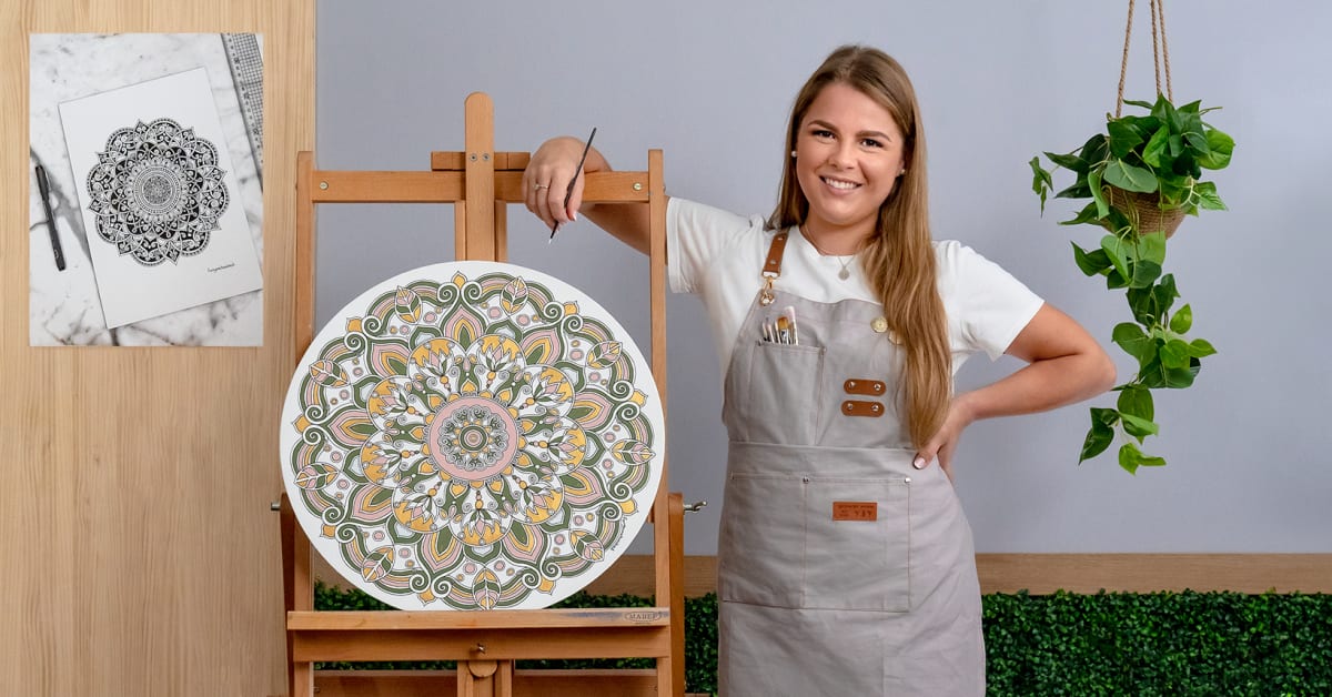 Painting Acrylic Mandalas with Professional Techniques