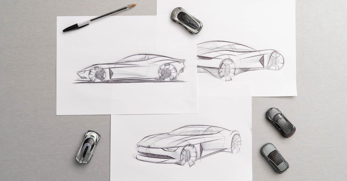 What is the sequential way to design a car or sketch of a car? - Quora