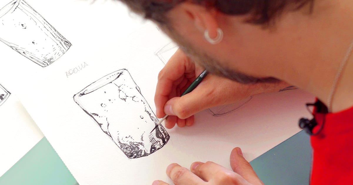 Tutorial Ilustración: cómo dibujar texturas con tinta china | Domestika