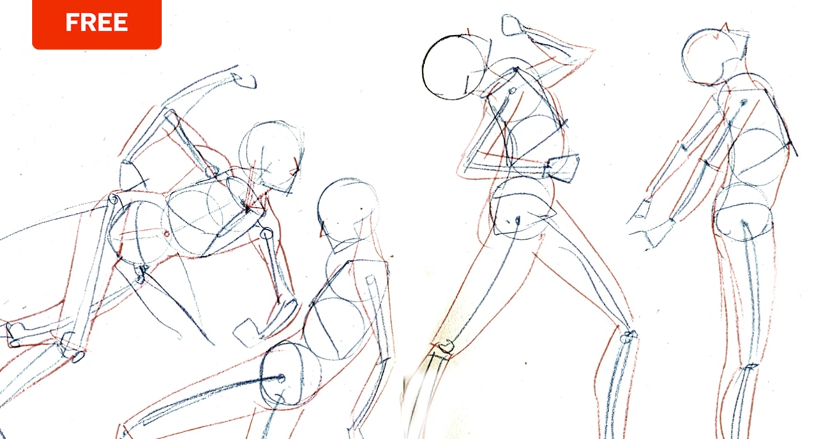 Male Figure Drawing: Action Poses :: Behance