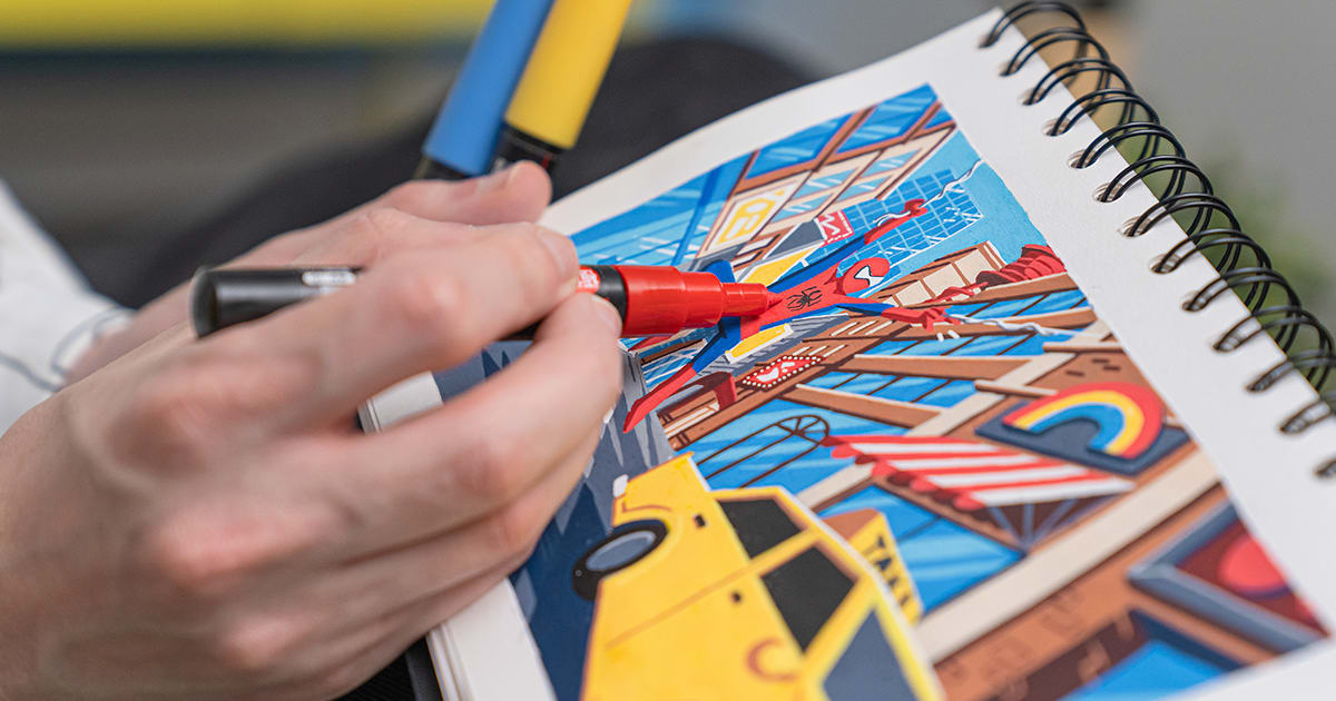 How to use Posca Paint Markers 
