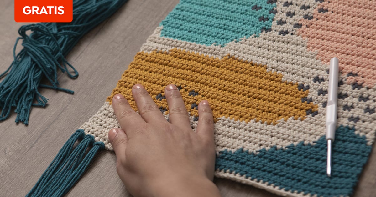 Descarga gratis una guía de intarsia crochet para principiantes Domestika