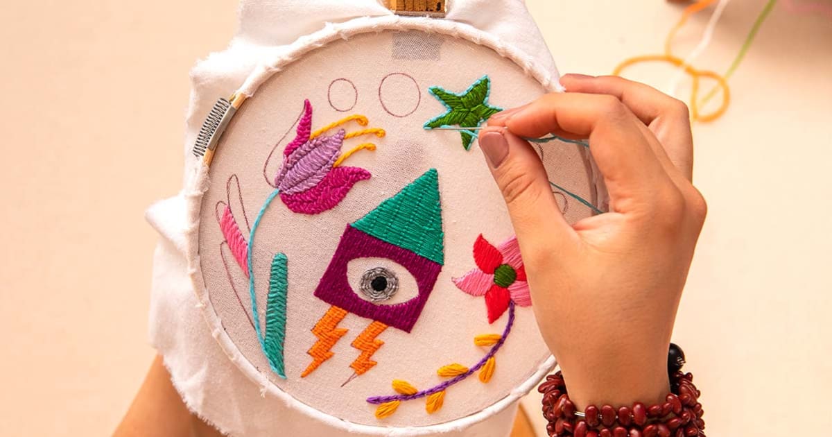 Group Embroidery Project – Summer Creativity Challenge, Preparing