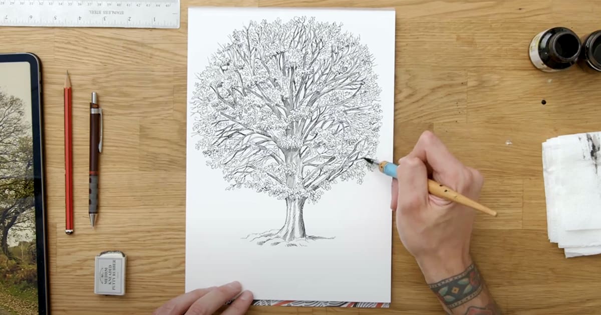 How to Draw and Sketch with a Fountain Pen - The Very Basics