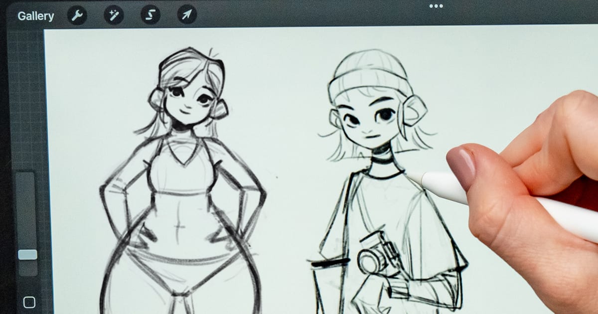 how to draw plus size characters