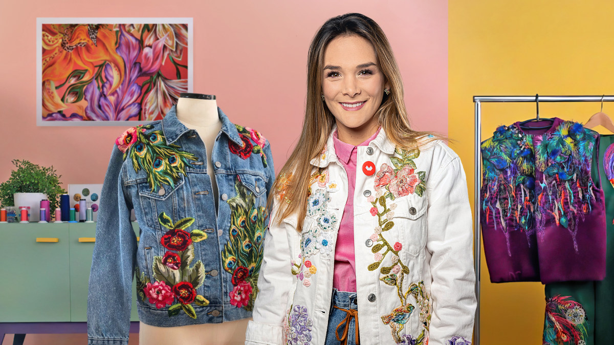 Bordado de roupa clearance