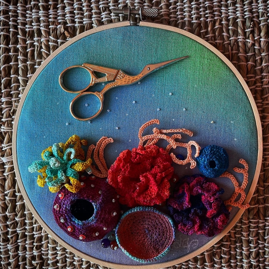 Mon projet du cours : Techniques de crochet pour représenter la vie marine by christine_munier
