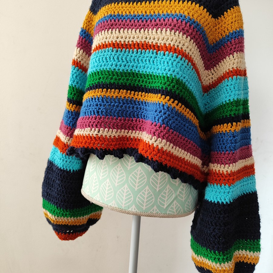 Mi proyecto del curso:  Top-down: prendas a crochet de una sola pieza by carobahamondescontreras