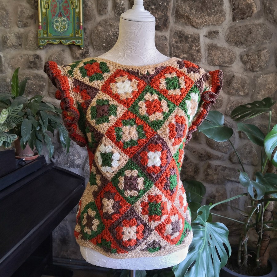 Mi proyecto del curso: Grannies de crochet: haz tu propio suéter by e_rosacruz