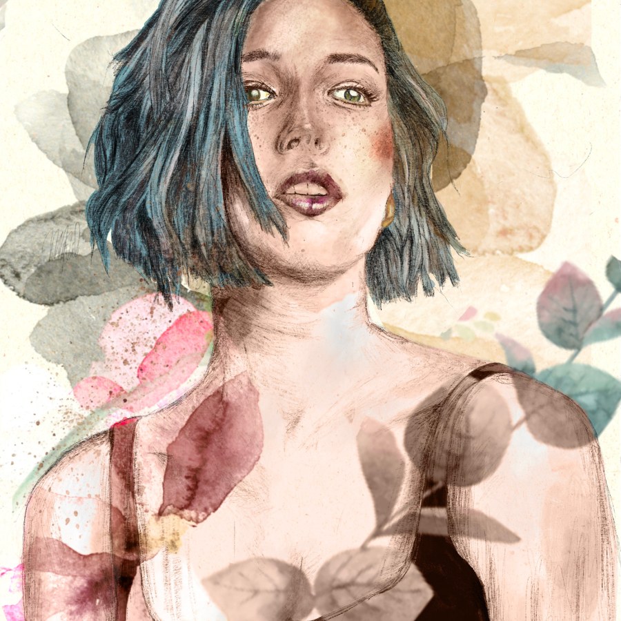 My project for course: Illustrated Portraits with Procreate by maricelzarate