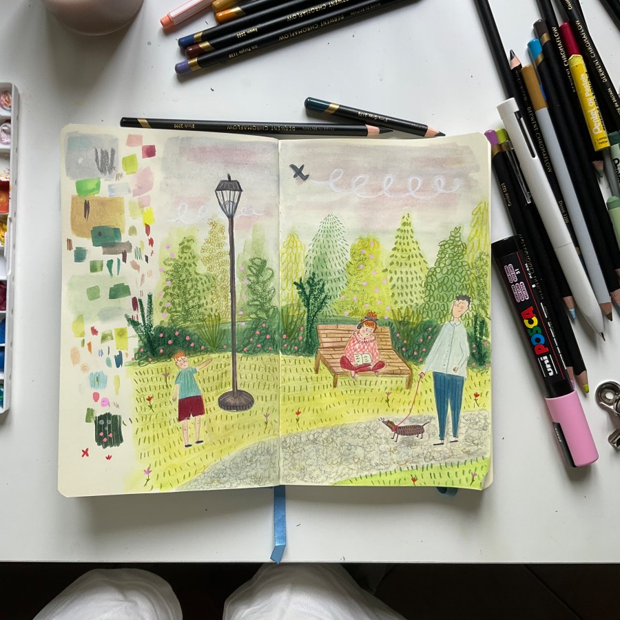 Il mio progetto del corso: Sketchbook per esplorare il tuo stile di disegno by aliceillustra