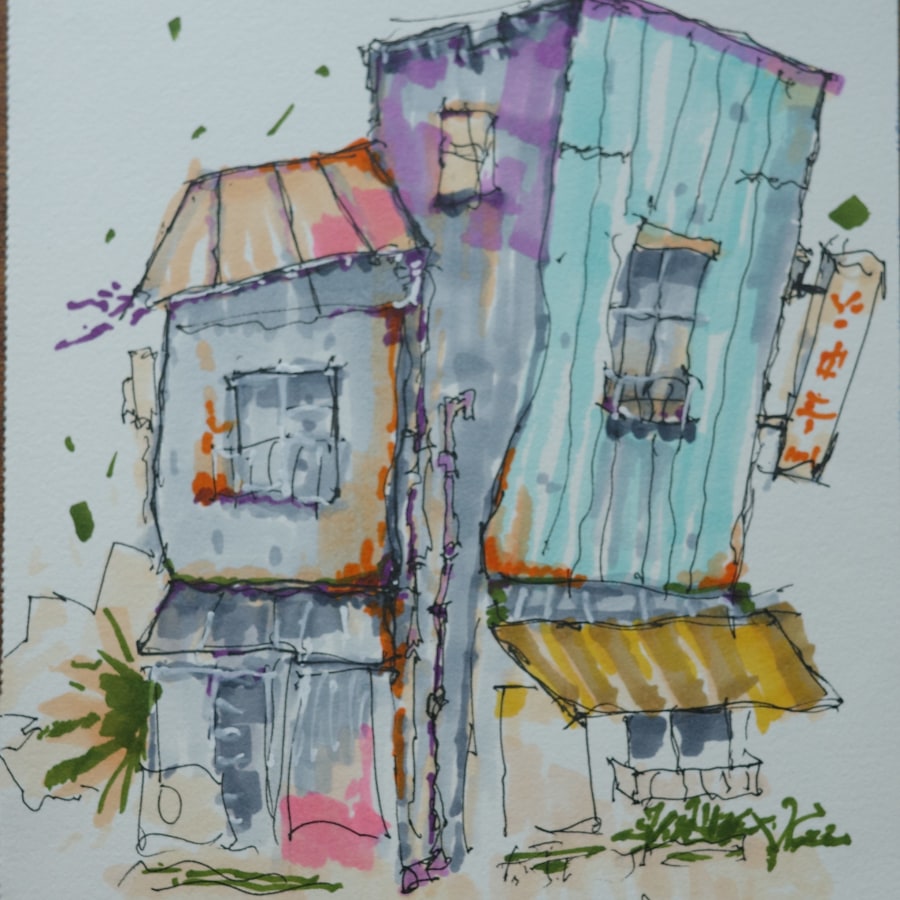 My project for course: Expressive Architectural Sketching with Colored Markers by langthwaite