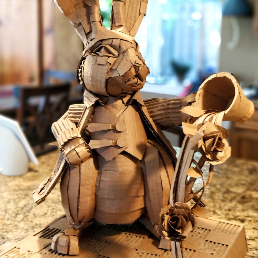 Brynn Bunny: Cardboard Sculptures for Beginners by loopygoose