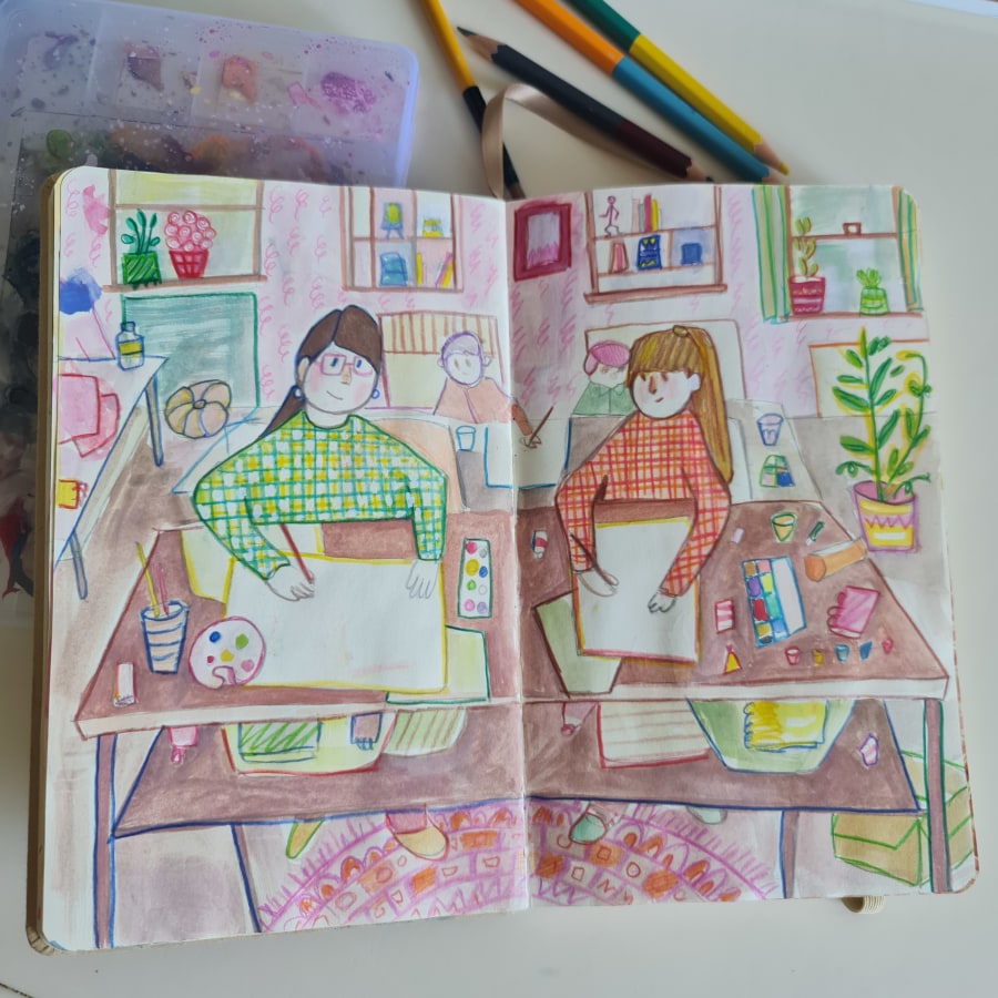 My project for course: Exploratory Sketchbook: Find Your Drawing Style by petrovicxjelena