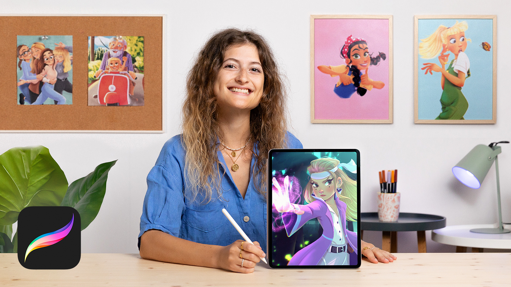 Online Course - Female Cartoon Character Design with Procreate (Isabella  Agosti) | Domestika